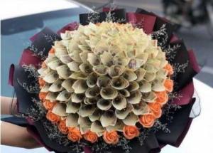 Những bó hoa bằng tiền polime làm quà tặng ý nghĩa [Độc đáo]