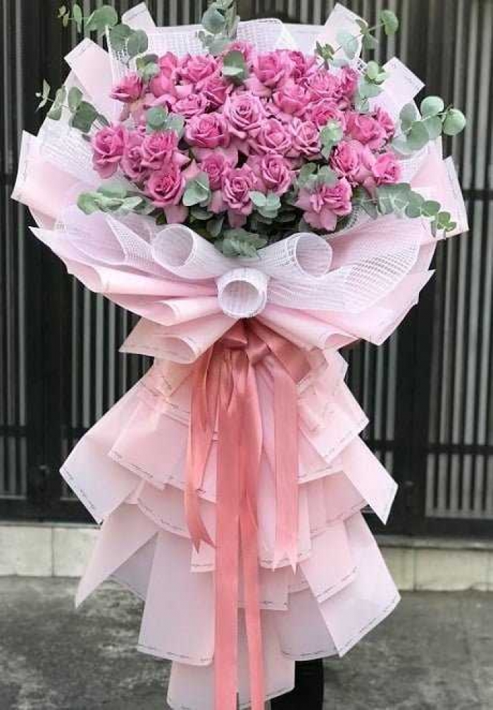 Gợi ý những bó hoa hồng tím đẹp, ý nghĩa dành cho bạn 1400754845