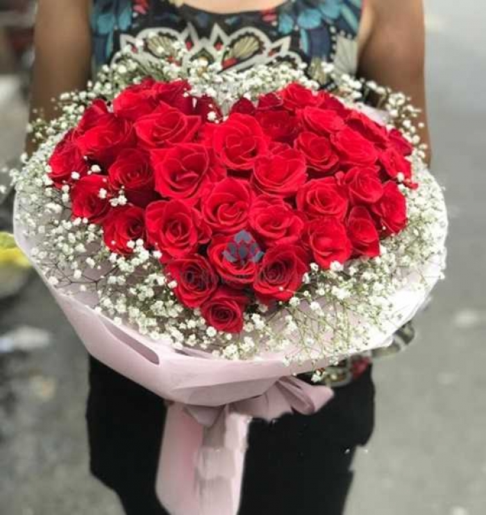 13 bó hoa hình trái tim đẹp, ý nghĩa dành tặng cho người đặc biệt 250872130