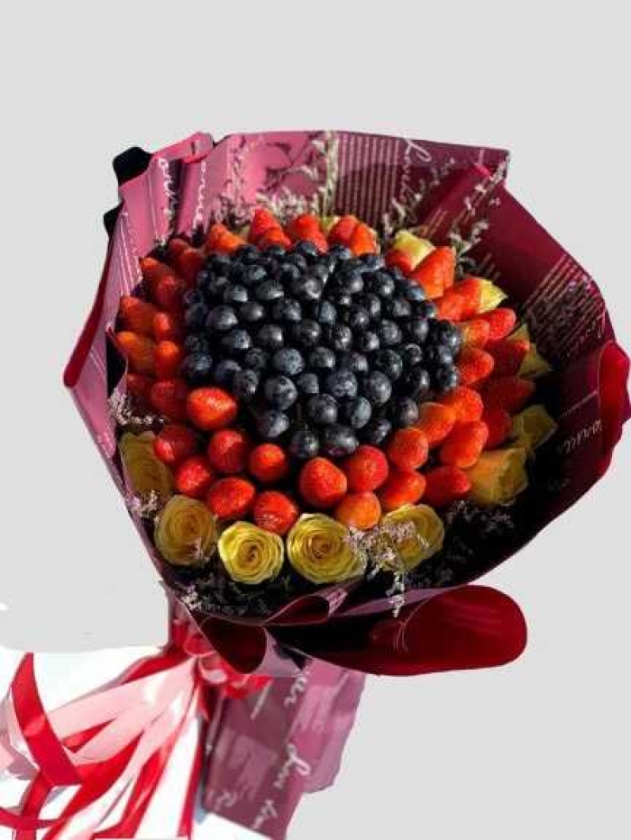 10 kiểu bó hoa trái cây làm quà tặng cực ý nghĩa 1762598306