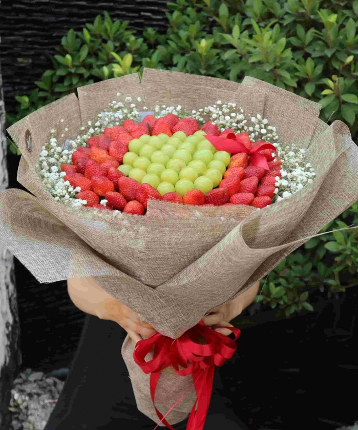 10 kiểu bó hoa trái cây làm quà tặng cực ý nghĩa 617119903