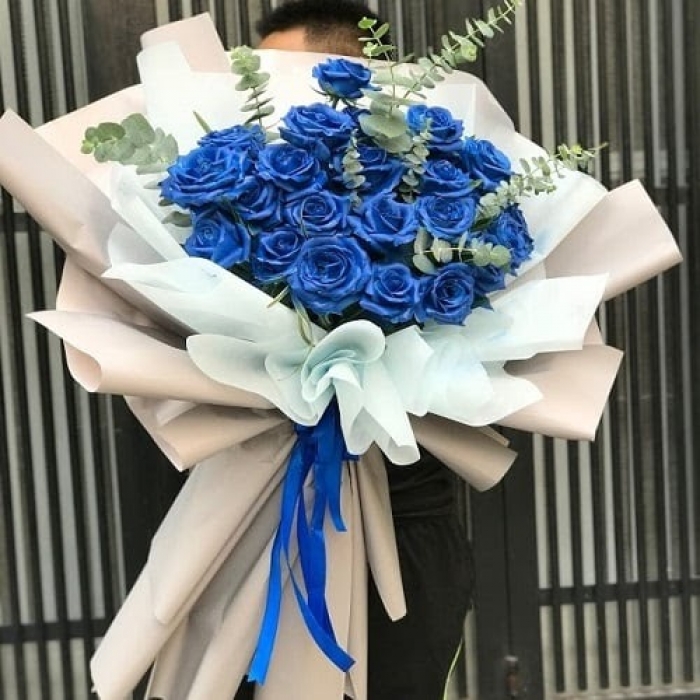 15 bó hoa hồng xanh cực đẹp tặng cho người yêu ý nghĩa