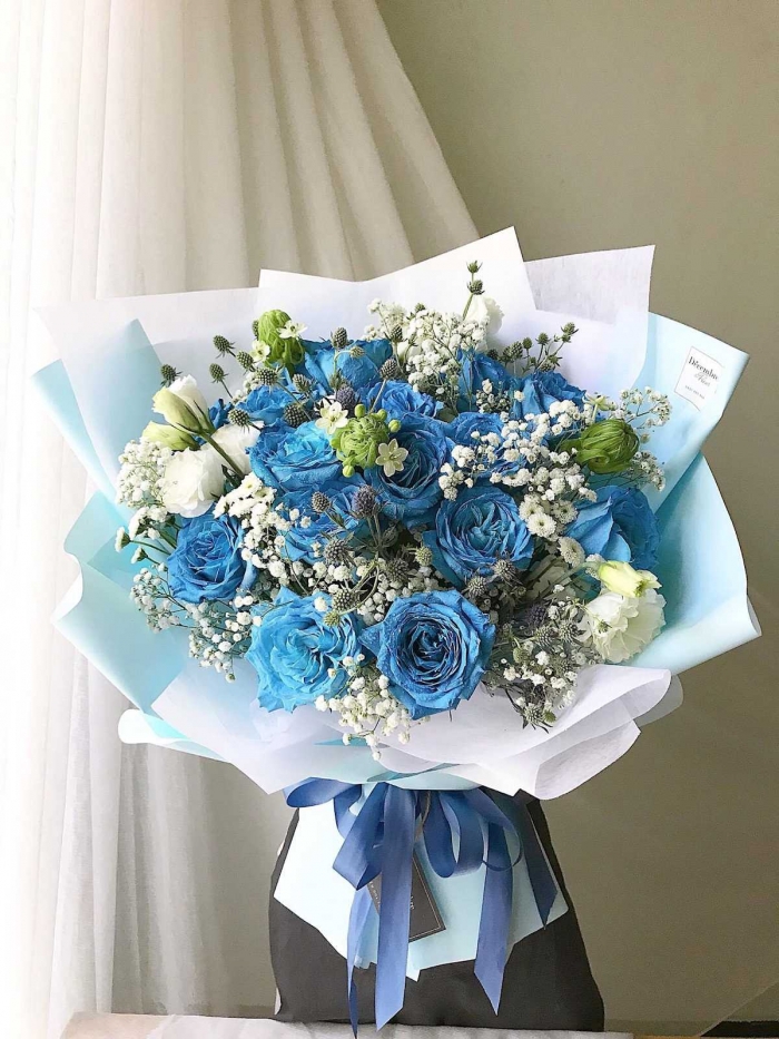 15 bó hoa hồng xanh cực đẹp tặng cho người yêu ý nghĩa 659050271