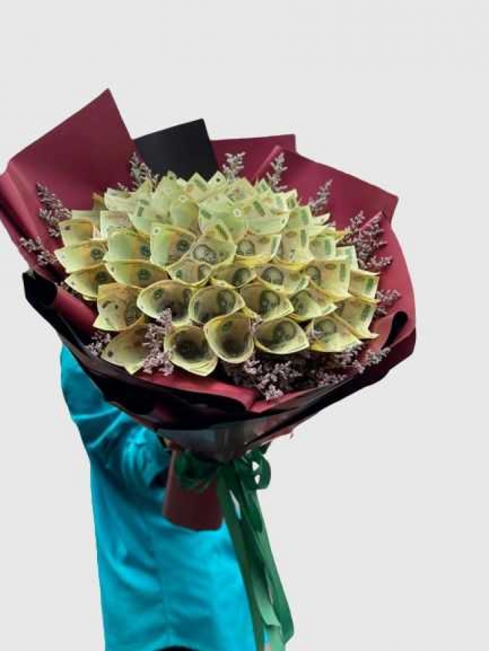 Những bó hoa bằng tiền polime làm quà tặng ý nghĩa [Độc đáo] 1542712656