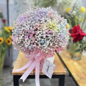 Hộp hoa baby nhiều màu sắc size vừa tặng sinh nhật ý nghĩa