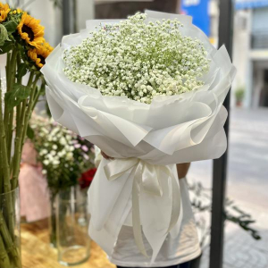 Bó hoa chúc mừng sinh nhật baby trắng đẹp nhất