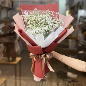 Bó hoa baby trắng đẹp tinh tế tặng sinh nhật bạn gái