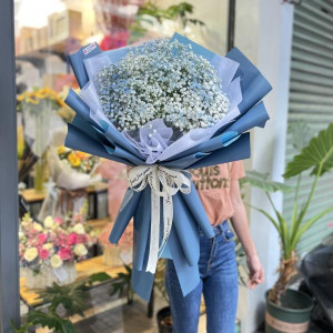 Bó hoa baby xanh dương tặng sinh nhật