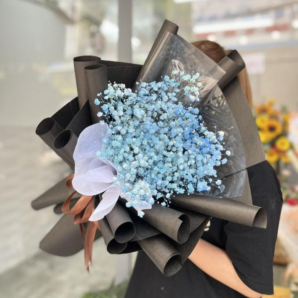 Bó hoa baby xanh dương giá rẻ tặng sinh nhật 1