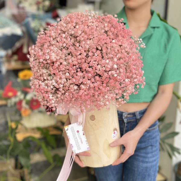 Hộp hoa baby hồng tặng chúc mừng sinh nhật ý nghĩa  1