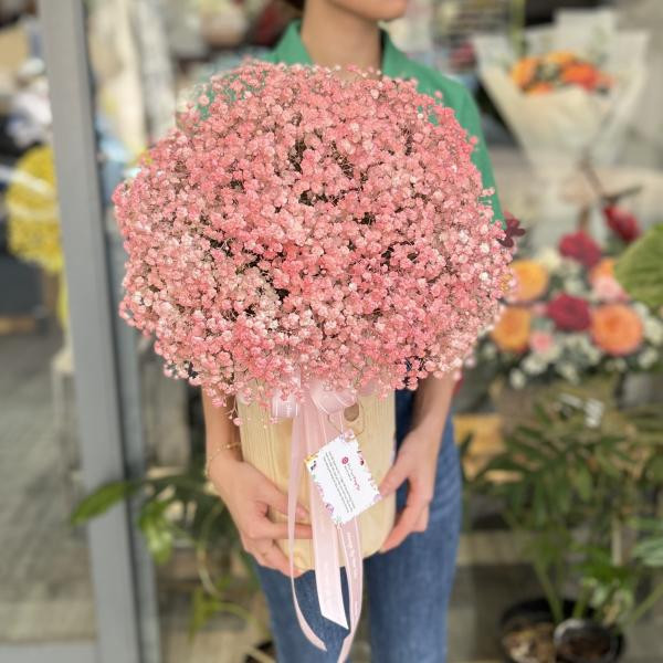 Hộp hoa baby hồng tặng chúc mừng sinh nhật ý nghĩa  3