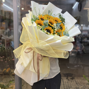 Bó hoa hướng dương mix cúc tanna tặng sinh nhật ý nghĩa