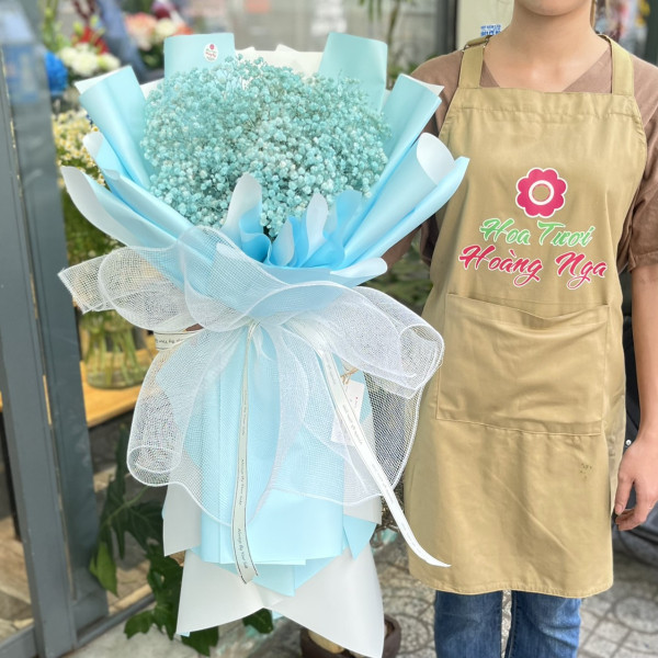 Bó hoa baby xanh ngọc tặng chúc mừng sinh nhật đẹp và ý nghĩa  3