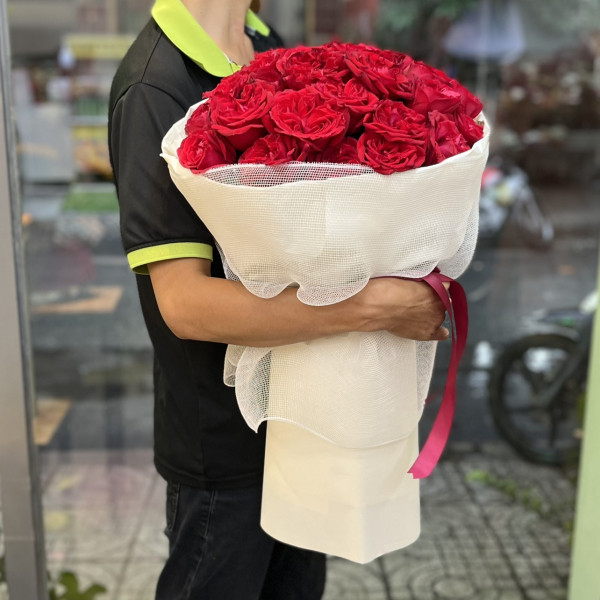Bó hoa hồng đỏ Ohara tặng chúc mừng sinh nhật đẹp và ý nghĩa  3
