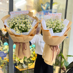 Bó hoa cúc tana size nhỏ tặng sinh nhật đẹp và ý nghĩa