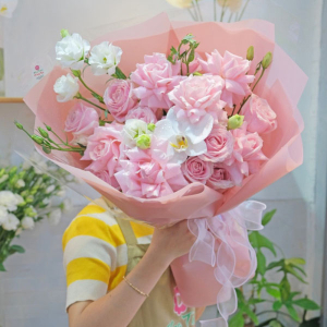 Bó hoa hồng pastel đẹp