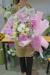 Bó hoa hồng tím pastel tặng sinh nhật đẹp