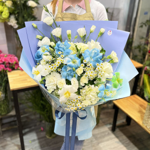 Bó hoa tulip xanh dương tặng sinh nhật đẹp