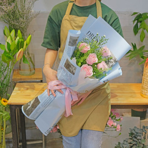 Bó hồng da 5 bông