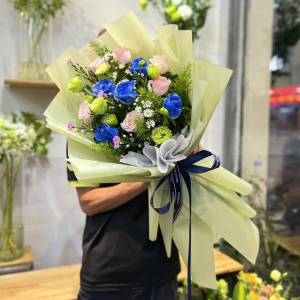 Bó hoa hồng xanh tặng sự kiện, hội nghị đẹp