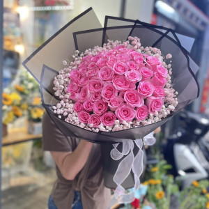 Bó hoa hồng pastel tặng sinh nhật người yêu