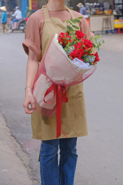 Bó hồng đỏ 5 bông Ecuador tặng sinh nhật 2