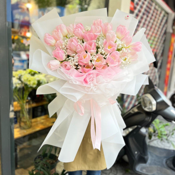 Bó Hoa Tulip 30 bông cao cấp