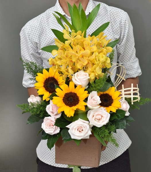 Lẵng hoa cảm ơn thầy cô 1