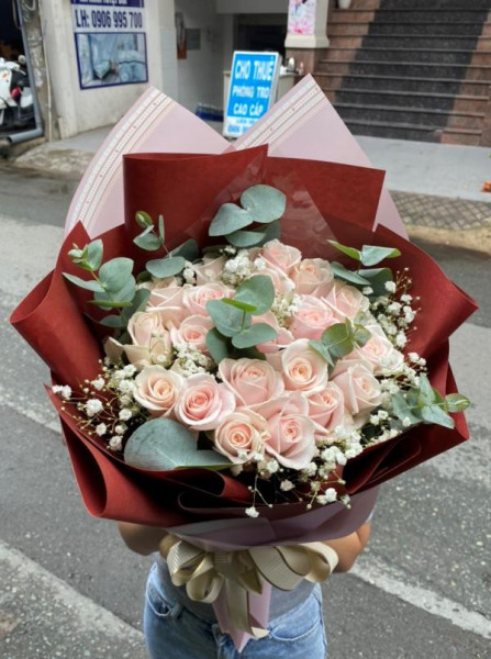 Bó hoa hồng 19 bông 2