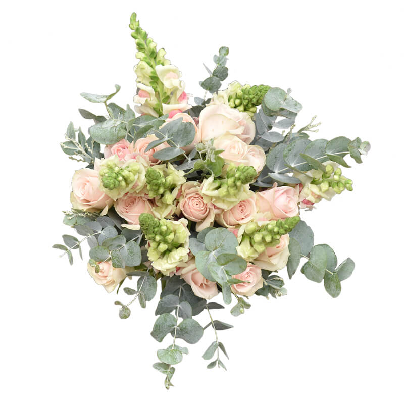 Bó hoa cưới Hồng Kem Mõm Sói 1