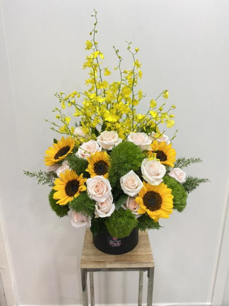 Giỏ hoa hồng tặng sinh nhật bạn 1