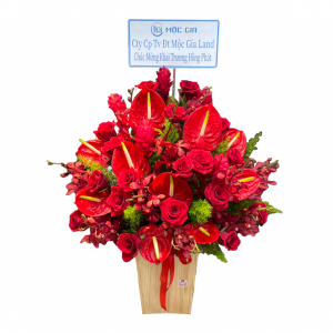 Giỏ hoa chúc mừng sinh nhật chồng