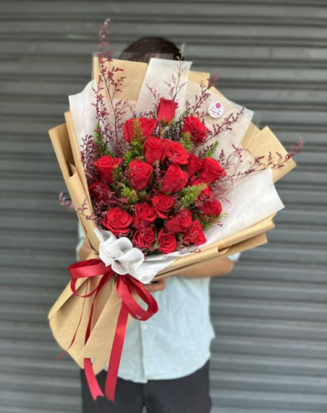 Bó hoa hồng đỏ chúc mừng sinh nhật chồng 1