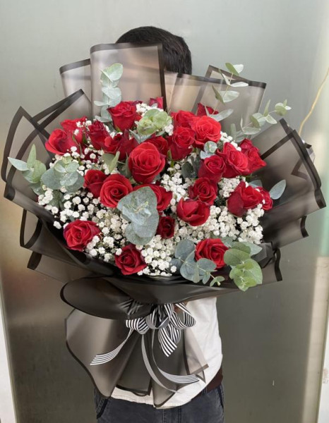 Bó hoa hồng đỏ tặng sinh nhật mẹ 1