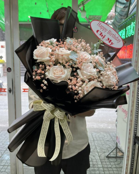 Bó hoa hồng baby tặng sinh nhật mẹ 1