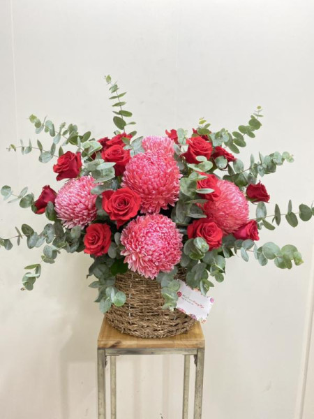 Hộp hoa hồng cẩm chướng tặng sinh nhật người yêu  1