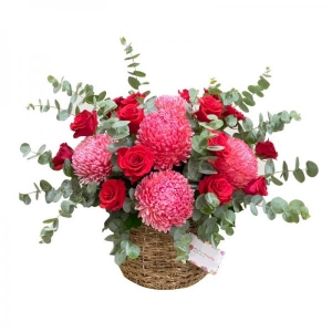 Hộp hoa hồng cẩm chướng tặng sinh nhật người yêu