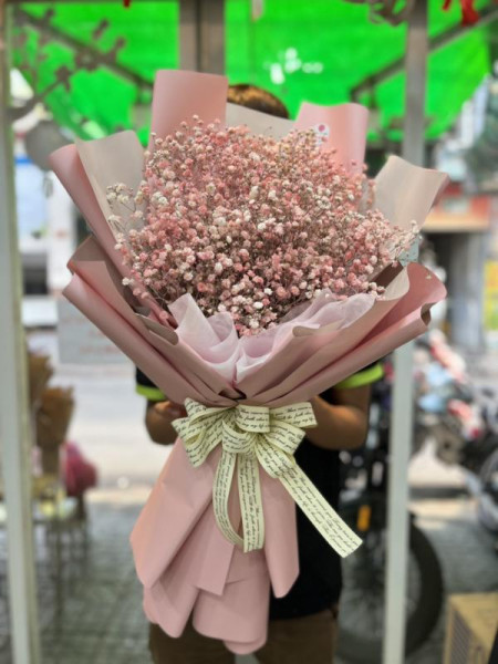 Bó hoa baby hồng tặng sinh nhật con gái  1