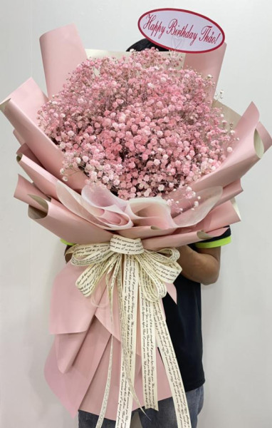 Bó Hoa Baby Hồng- Baby Hà Lan Nhập- Tặng Sinh Nhật Phái Nữ 1