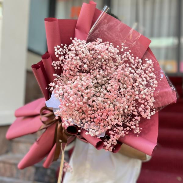 Bó hoa baby hồng tặng sinh nhật bạn gái 1