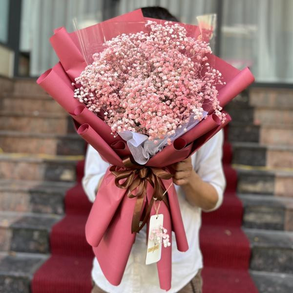 Bó hoa baby hồng tặng sinh nhật bạn gái 3