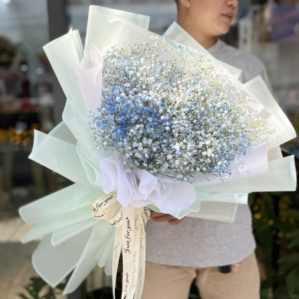 Bó hoa baby xanh tặng bạn gái dịp sinh nhật 2