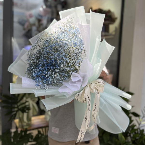 Bó hoa baby xanh tặng bạn gái dịp sinh nhật 3