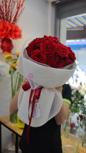 Bó hoa hồng đỏ Ohara 13 bông tặng sinh nhật ý nghĩa  2