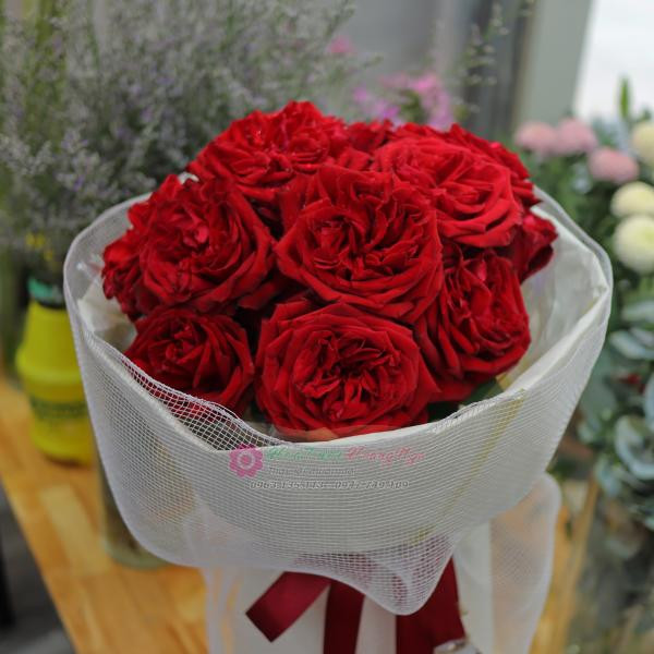 Bó hoa hồng đỏ Ohara 13 bông tặng sinh nhật ý nghĩa  3