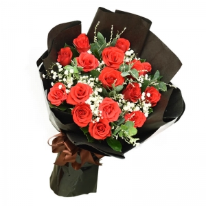 Bó Hoa Hồng Đỏ 15 Hoa