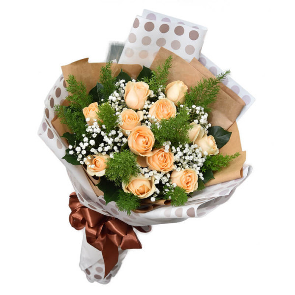 Bó Hoa Hồng Hột Gà 12 Hoa 1