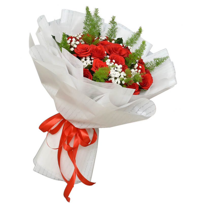 Bó Hoa Hồng Đỏ 25 Hoa 1