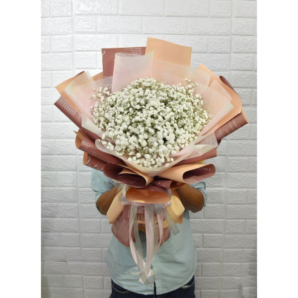 Bó Hoa Baby Trắng 2