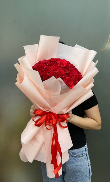 Bó hoa hồng 40 bông tặng sinh nhật cho nữ đẹp 1